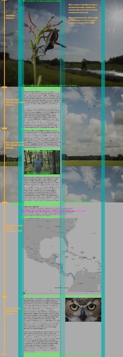 Bottom half of the same redlined story page
